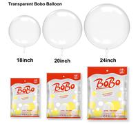 40 piezas de globos Bobo, globo Bobo de burbujas transparente, globos Praty Bobo, globos limpios Bobo para decoración de fiesta de cumpleaños y boda Bobo Balloon