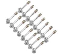40 Piezas Kit de Conectores de Bloqueo de Leva para Muebles | Sistema Estándar de 32mm, Montaje DIY Rápido, Aleación E Hierro, Plata, para Paneles y Cómodas