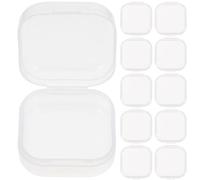 40 Piezas Mini Caja Transparente de PP con Tapa, Redonda | Estuche Práctico y Seguro, Superficie Lisa, Adecuado para Monedas y Piezas de Manualidades