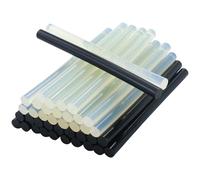 40 piezas Pegamento Termofusible 7 x 100mm, Barras de Pegamento Caliente Transparente & Negro para Pistola de Pegamento Caliente, barras de silicona para Bricolaje, Sellado y Fijación