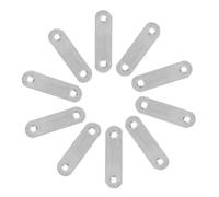 40 Piezas Sujetador de Junta de Esquina de Acero Inoxidable | Plata, 5,60x1,60x0,15cm, para Reparación de Muebles y Soporte de Esquina