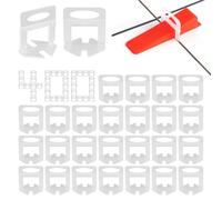 400 Piezas Niveladores de Azulejos 2mm Calzos Kit Nivelacion Azulejos | Material PP Resistente, Superficie Lisa, Montaje Rápido, Evita Deslizamiento de Azulejos, Interior y Exterior