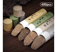400 Uds. Palos de sándalo Natural, palitos de incienso para el hogar, ceremonia de bendición, oración, incienso de Buda, ajenjo, sándalo, madera de agar