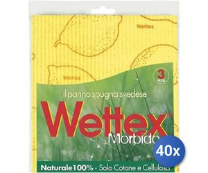40X Paquete Wettex Paño Esponja Suave 3Pz