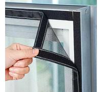 40x95cm Mosquiteras de Ventanas,Mosquitera para Ventanas Adhesiva Tela Malla Mosquitera Ventanas de mosquitero con cintas,Protección contra Mosquitos y Moscas