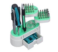41 PCS Juego de Destornillador Preciso 23 bits 7 Sockets Kit de Herramientas de Reparación de Electrónica para Ver la Computadora Portátil de Tableta de Teléfonos Carbono Esta