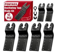 42 Hojas de Sierra Oscilantes para Madera, compatibles con Dewalt, Ryobi