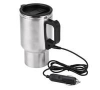 450ml 12V taza del coche elctrico del acero inoxidable, calefaccin de viaje termo elctrico del enchufe calderas taza de caf del coche calentador con el adaptador Otros aparatos elctricos