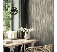 45736 Madera Y Mimbre Papel Tapiz Verde Galerie