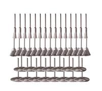 45pcs Conjunto Cepillos Metálicos Juego de Cepillos de Alambre de Acero para Herramienta Rotativa,Cepillo de Alambre,Conjunto de Cepillo de Rueda de Alambre de Acero Accesorios