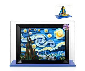 45x15x35 Vitrina Acrílico para Lego Starry Night Vincent Van Gogh 21333 Barco de Competición 42074 75953 Figuras Anime Muñecos Coleccion