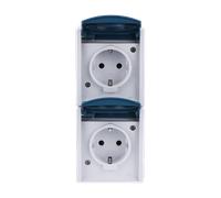 46073 EW-53 Doble base SCHUKO® con campo de rotula 4011395993347