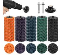 47 discos CSD de 50 mm para amoladora angular, 2 pulgadas, juego de discos abrasivos gruesos para removedor de óxido, metal, madera, piedra, hormigón, oxidación, limpieza