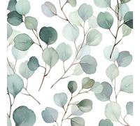 47420 - Flora Eucalipto Blanco Verde Galerie Papel Tapiz