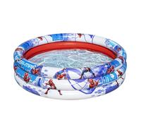 Bestway Piscina infantil hinchable de 3 aros Bestway Spider-Man de Marvel Ø122 x 30 cm | Niños mayores de 2 años Multicolor 122x122x30cm.