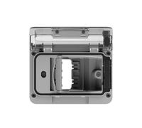 4box 4b.w.Ral Wide IP55 para Caja de empotrar Tipo 503, Gris