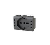 4Box - Enchufe empotrable P503 compatible con Bticino® LivingLight™ antracita