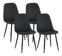4er Set Esszimmerstuhl Baxter Samt