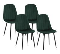 4er Set Esszimmerstuhl Baxter Samt