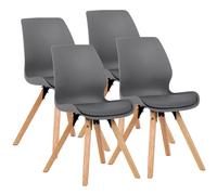 4er Set Stuhl Luna Kunststoff