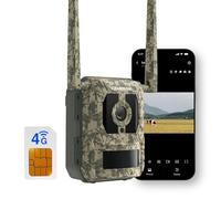 4G LTE Camara de Caza con Tarjeta SIM, Auténtica 4K 8MP Cámara Fototrampeo