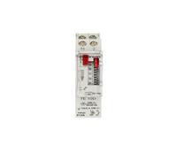 4GREEN TE 10D - Interruptor Horario Electromecánico con Segmentos, Temporizador con Programación Diaria, 1 módulo DIN, Reserva de Marcha 100 Horas, Blanco