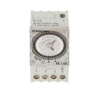4GREEN TE 11D - Interruptor Horario Electromecánico Diario con Segmentos, Temporizador DIN 2 módulos, Batería Reemplazable con Reserva de Marcha 150h, Alimentación 230V, Blanco