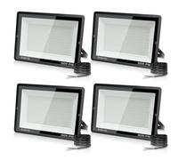 4PCS Foco LED Exterior 300W, 30000LM Super Brillante, 6000K Blanco Frío | Foco Proyector LED, IP66 Impermeable, IluminacióN De Exterior, Floodlight Para Patio Jardín, Garaje, Terraza, Campo,Fábrica
