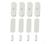 4PCS para Tuya Smart WiFi Termómetro Higrómetro Sensor, Medidor de Monitor de Sensor de Temperatura y Humedad Digital, Compatible con Aplicación Tuya/Smart Life, para Habitación Bebé Garaje Interior
