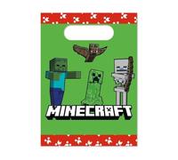 Procos Bolsas de papel para fiesta Minecraft – Pack de 4