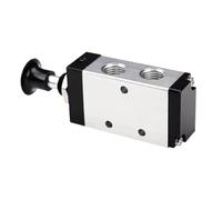 4R210-08 Tipo 5 puertos 2 Pos Válvula neumática de control accionada por palanca manual Válvulas de conmutación manual Conector de empuje Silenciador 4R310-10(4R310-10,With-8mm-Fitting)
