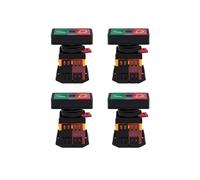 4X AC 220V Luz Amarilla ENCENDIDO APAGADO COMIENZO PARADA Interruptor de Boton Pulsador Momentaneo 1 NO 1 NC