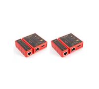 4X -Compatible Cable Tester RJ45 Network Cord Tester Anti Burn POE Protection Battery 8P8C 6P8C Transmitter Receiver