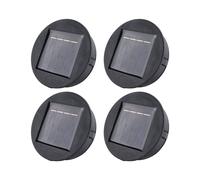 4X Garden Solar Powered Replacement Round LED Light Box Caja de BateríA Solar CéLulas Solares Li-Ion Cargador de BateríA