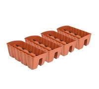 4x macetero 60cm maceta colgante maceta balcón barandilla terracota