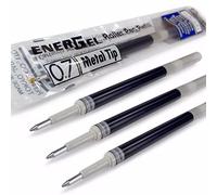 4X Pentel Energel 0.7mm Recambio Punta Metálica LR7 - para Energel XM, BL77/BL57/BL37 - Azul