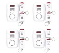 4x Sistema De Seguridad Con Sensor De Movimiento Y Sirena De Alarma Infrarroja