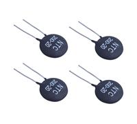 4X Termistor 20D-20 NTC para Limitar la Corriente de Entrada del Lastre de la Fuente de Alimentación CFL, Negro