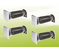 4x Viessmann Vitovent 050-D Tipo H20E A43 sin panel de control - Acero inoxidable - Z025292