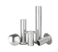5/20 piezas M3 M4 M4.5 M5 M6 M8 GB873 304, tornillo de remache de vástago semihueco con cabeza ovalada y redonda de acero inoxidable 304(18mm,20pcs M4)