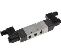 5/3 G1/4'' Válvula solenoide de centro de presión 12V DC 1.5-8bar/21.0-112psi E.MC
