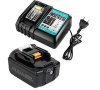 5,5 Ah Batería de repuesto para baterías Makita de 18V con cargador DC18RC Compatible con BL1860, BL1860B, BL1850, BL1850B, BL1840, BL1840B, BL1830, BL1830B, BL1815, BL1825, BL1835, BL1845, 194205-3
