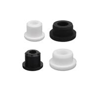 5-50 Uds M3.3 ~ M36.3 tapas de agujeros de goma de silicona suave blanco y negro cubierta de extremo ciego de bobina en T insertos de tubo tapones a prueba de polvo(White,A22(E12mm)-5pcs)