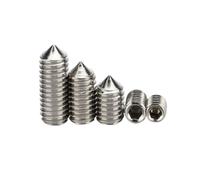 5-50 Uds M3 M4 M5 M6 M8 M10 M12 A2 Taza Cono Punto Tornillo De Comida 304 Toma for Cabezal Acero Inoxidable Tornillos Hexagonales(20mm,M10 5PCS)