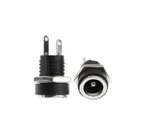 5.5X2.1/5.5X2.5MM DC Toma de Corriente Fuente Hembra Conector de Montaje en Panel Adaptador de Enchufe 2 terminales Tipo Conector DC 5,5 * 1,35(5.5X2.1MM,5PCS)