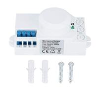5.8GHz Microondas Radar Sensor Interruptor Sensor de iluminación Cuerpo Movimiento Detector automático Interruptor de luz AC 220V-240V SK-805