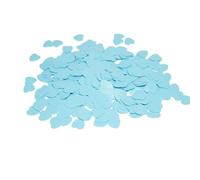 5 bolsas de confeti de 15 g/bolsa de 10 mm, confeti de papel rosa y azul, corazón de amor para baby shower, cumpleaños, boda, fiesta, decoración hecha a mano, decoración del hogar (azul)