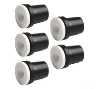 5 boquillas de chorro de arena de 2 a 3,5 mm, puntas de cerámica para tanques de 5 galones, accesorios de grabado de vidrio para eliminación de pintura de óxido, negro (2,5 mm)