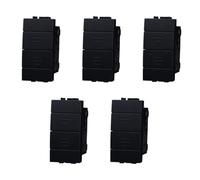 5 botones dobles para persianas, color negro, compatible con Bticino International, mando a hombre presente