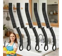 5 cepillos de cerdas duras, herramienta de limpieza de grietas para el hogar, baño, cocina, riel de ventana, bañera, vehículo, grifos, cuenco, tetera, taza